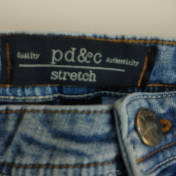 PD&C Blue Jean Pants Men's Sz 36x30 Slim Fit StraightStretch - Picture 6 of 9